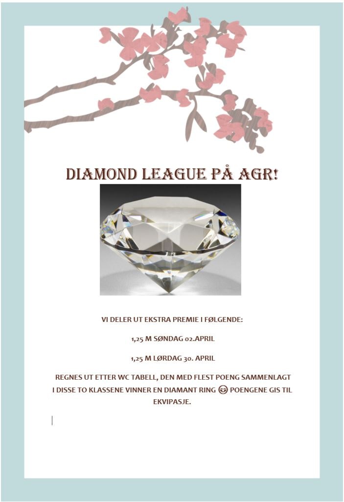 DIAMOND LEAGUE PÅ AGR